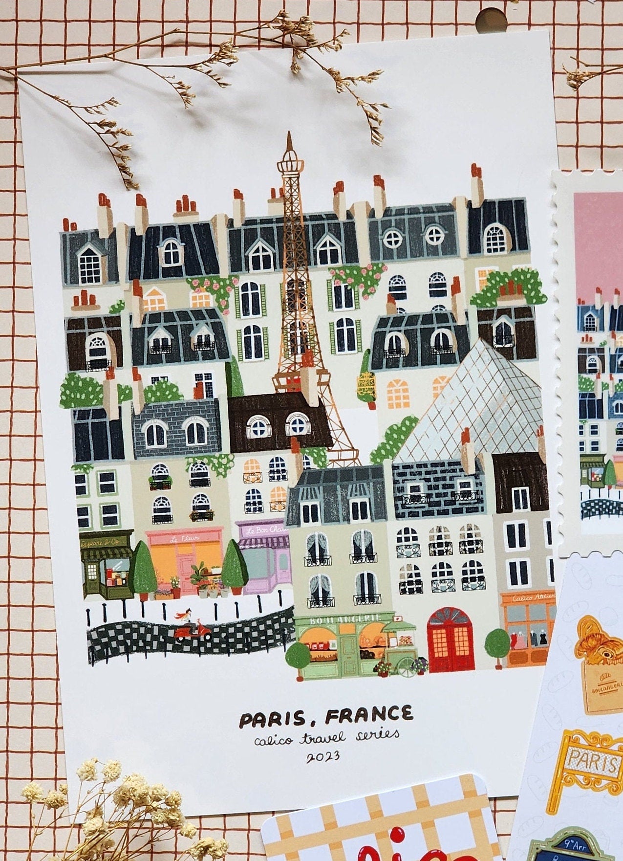 Calico Travel Prints - Paris