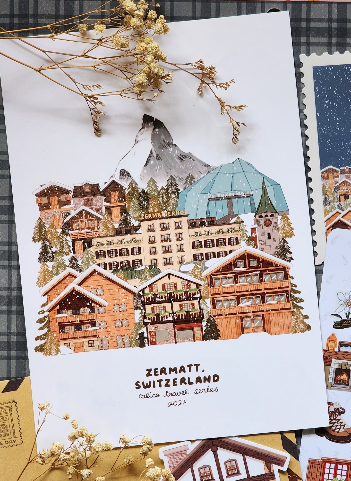 Calico Travel Prints - Zermatt