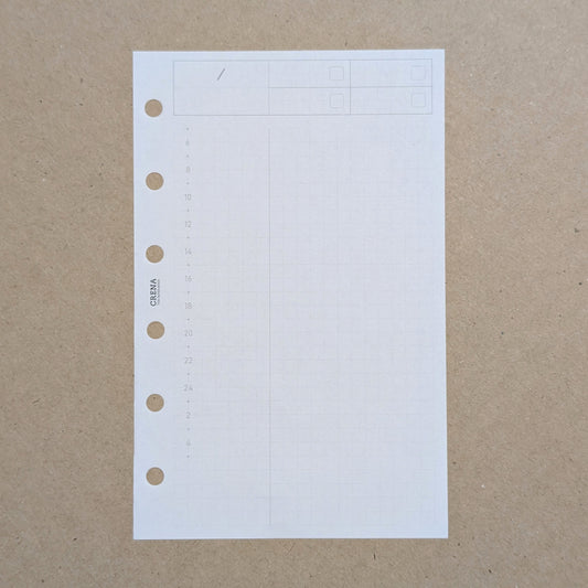 Crena Spark Organisers Refill One Day Per Page - A7/M6