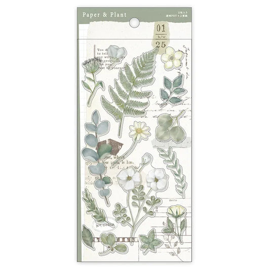 Paper & Plant Sticker - Green