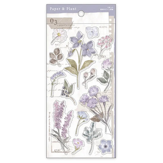 Paper & Plant Sticker - Purple