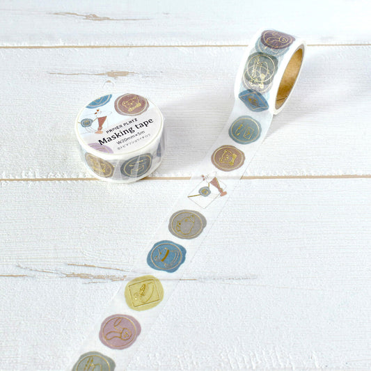 Sealing Stamp Washi Tape designed by illustrator Shoichiro Tobimatsu.