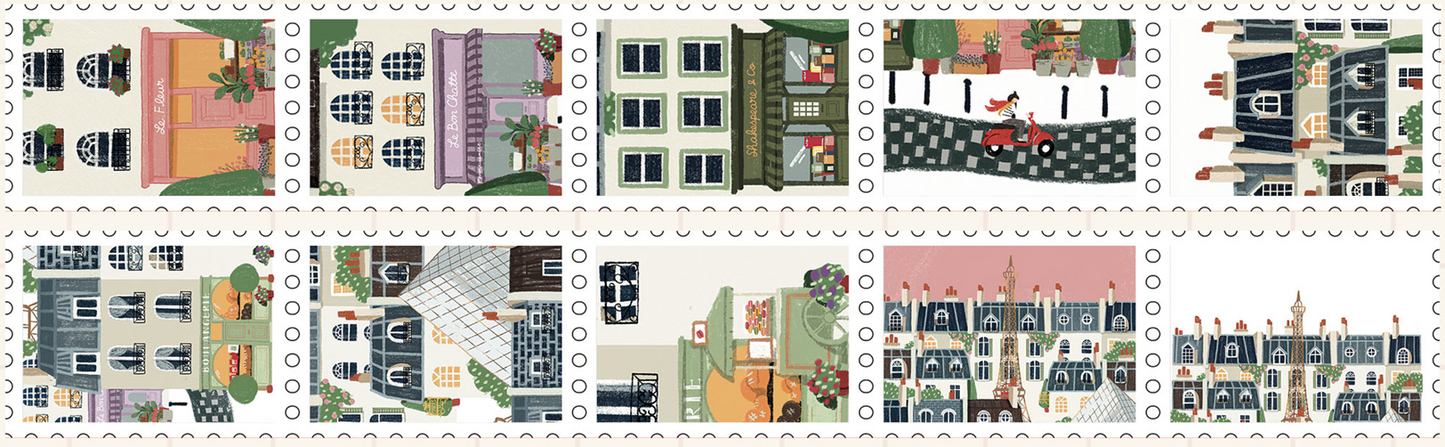 Paris Stamps Washi Tape