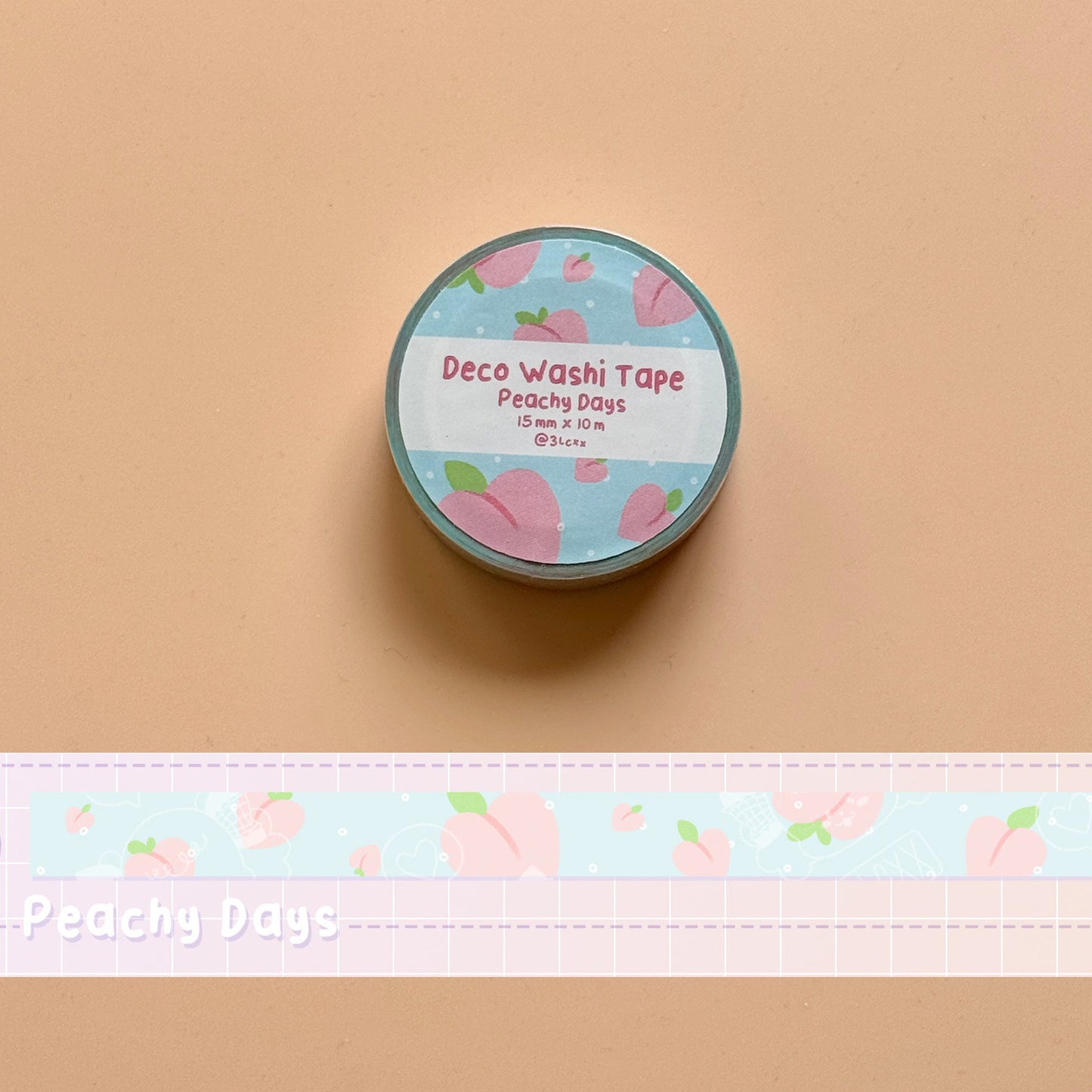 Peachy Days Deco Washi Tape