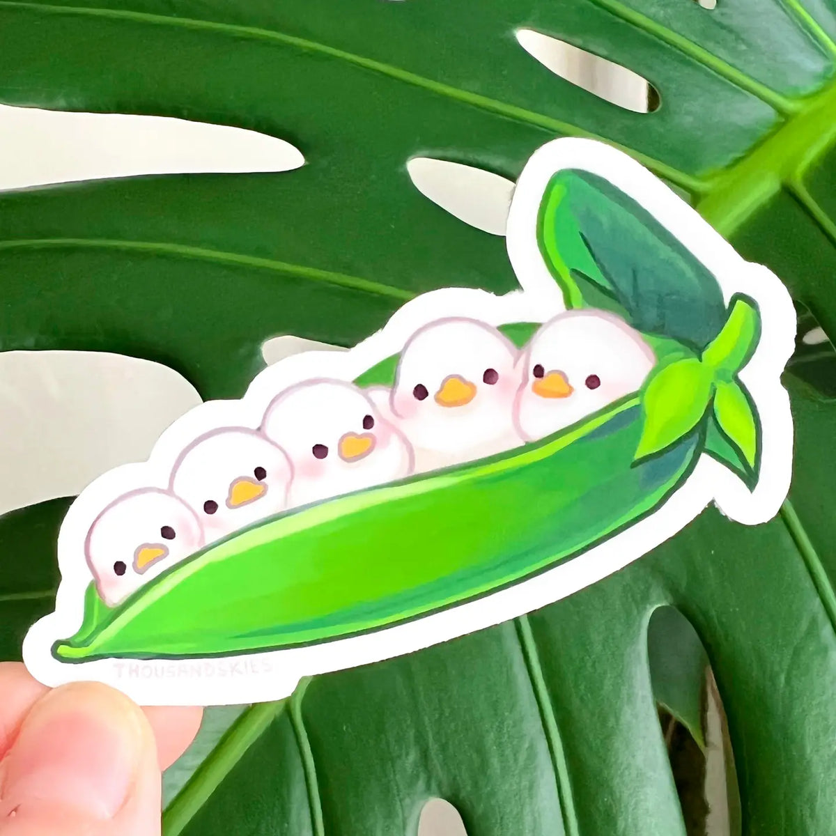 Peapod Duckies Vinyl Sticker