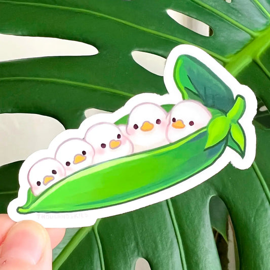 Peapod Duckies Vinyl Sticker