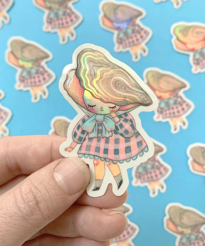 Pearl - Holographic Vinyl Sticker
