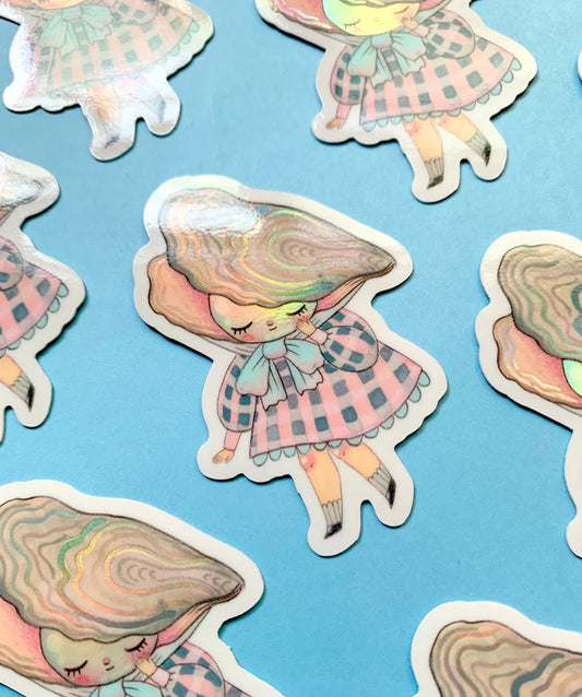 Pearl - Holographic Vinyl Sticker