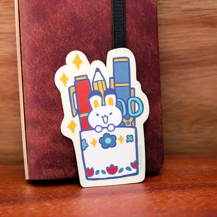 Pen Holder Vinyl Sticker (Holographic)