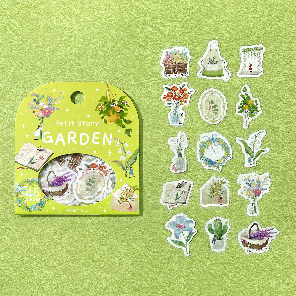 Petit Story Foil Stamped Stickers - Garden