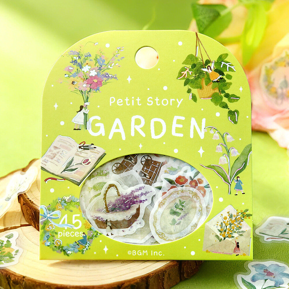 Petit Story Foil Stamped Stickers - Garden