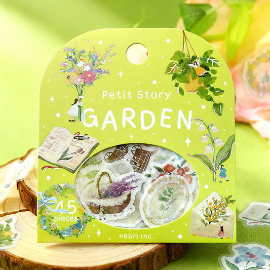 Petit Story Foil Stamped Stickers - Garden