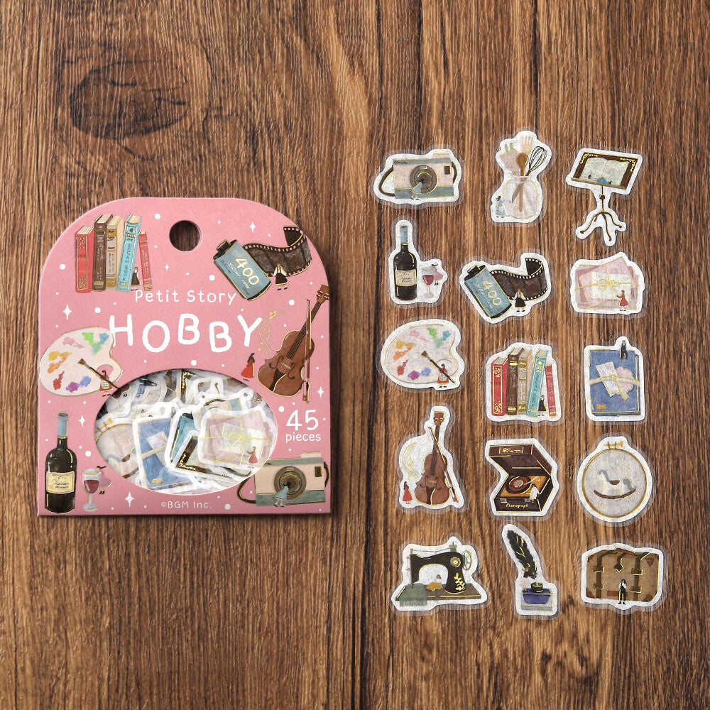 Petit Story Foil Stamped Stickers - Hobby