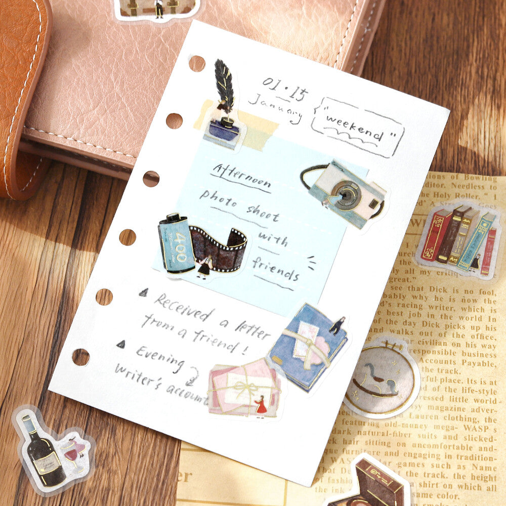 Petit Story Foil Stamped Stickers - Hobby