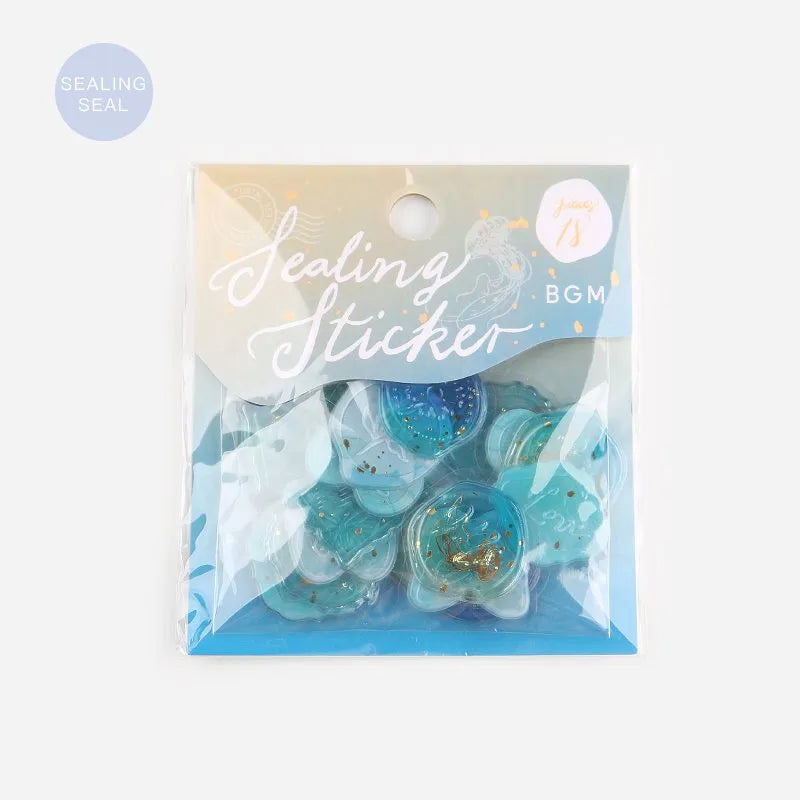 Phantom Flower Seal Sticker - Blue