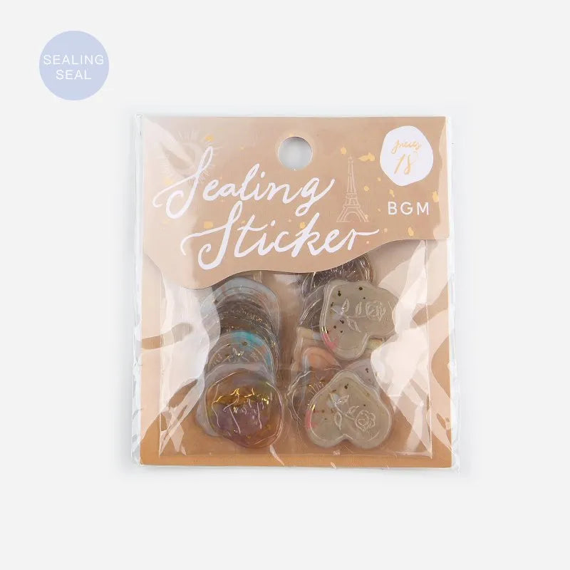 Phantom Flower Seal Sticker - Brown