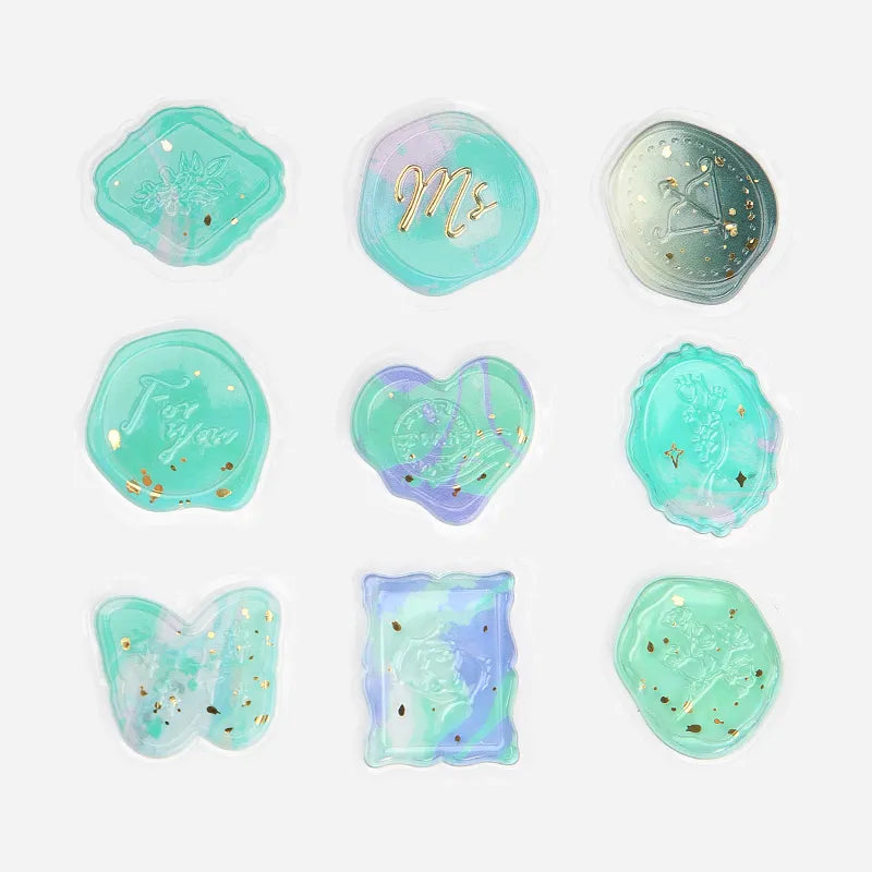 Phantom Flower Seal Sticker - Green