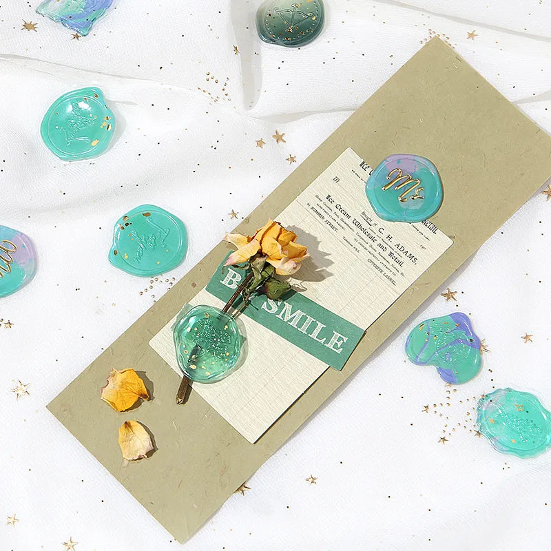 Phantom Flower Seal Sticker - Green