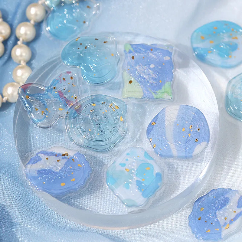 Phantom Flower Seal Sticker - Navy