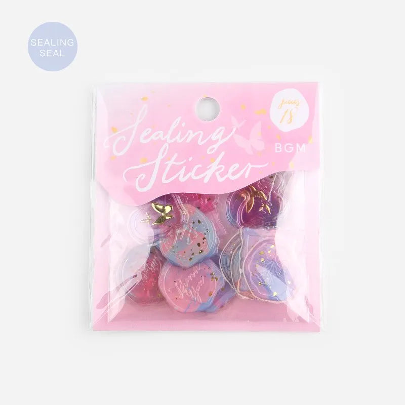 Phantom Flower Seal Sticker - Pink