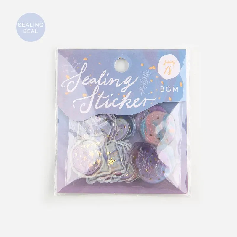 Phantom Flower Seal Sticker - Purple