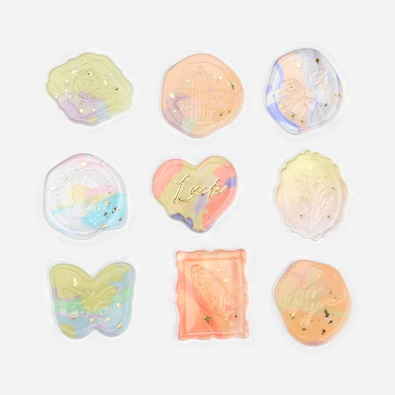 Phantom Flower Seal Sticker - Yellow