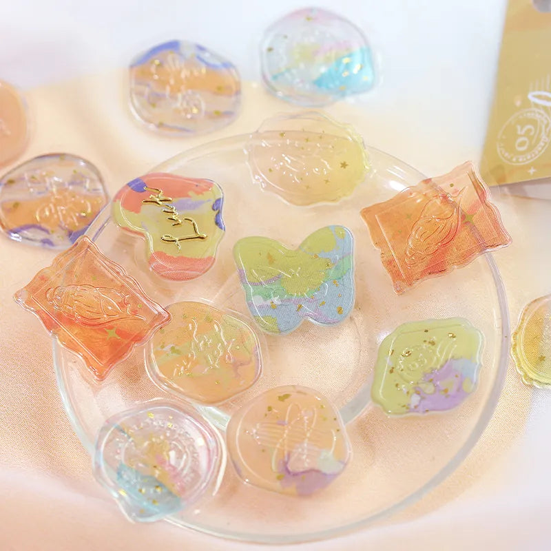 Phantom Flower Seal Sticker - Yellow