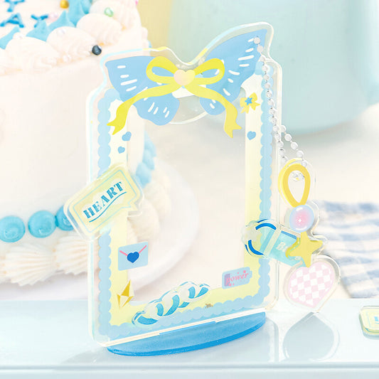 Oshikatsu Item Card/ Photo Stand - Fresh Blue (Small)