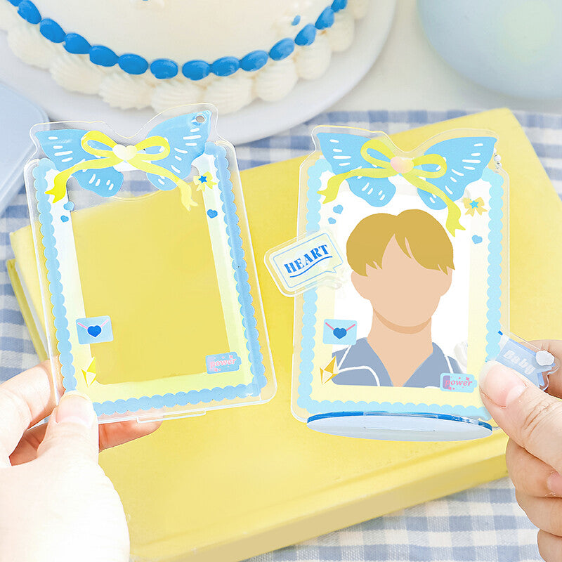 Oshikatsu Item Card/ Photo Stand - Fresh Blue (Small)