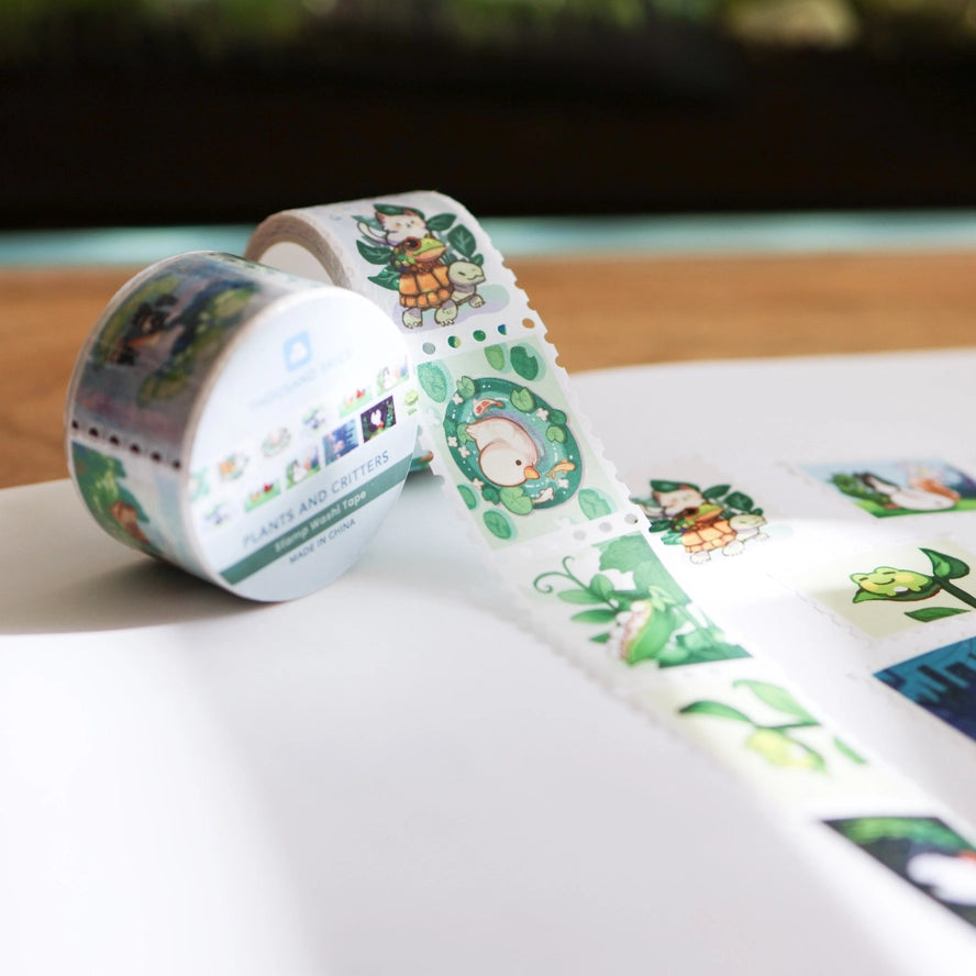 Plants and Critters Stamp Washi Tape