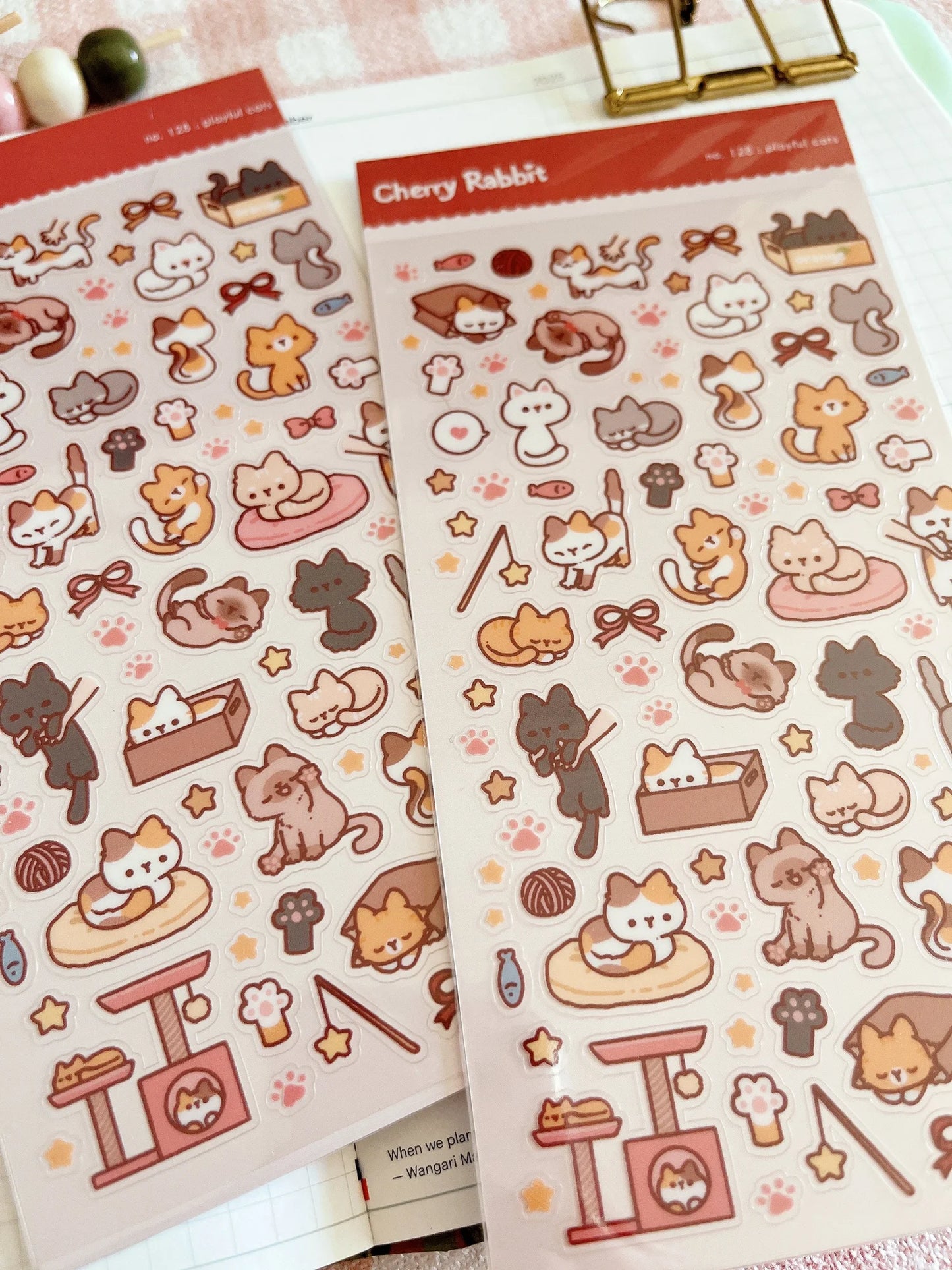 Playful Cats: Sticker Sheet