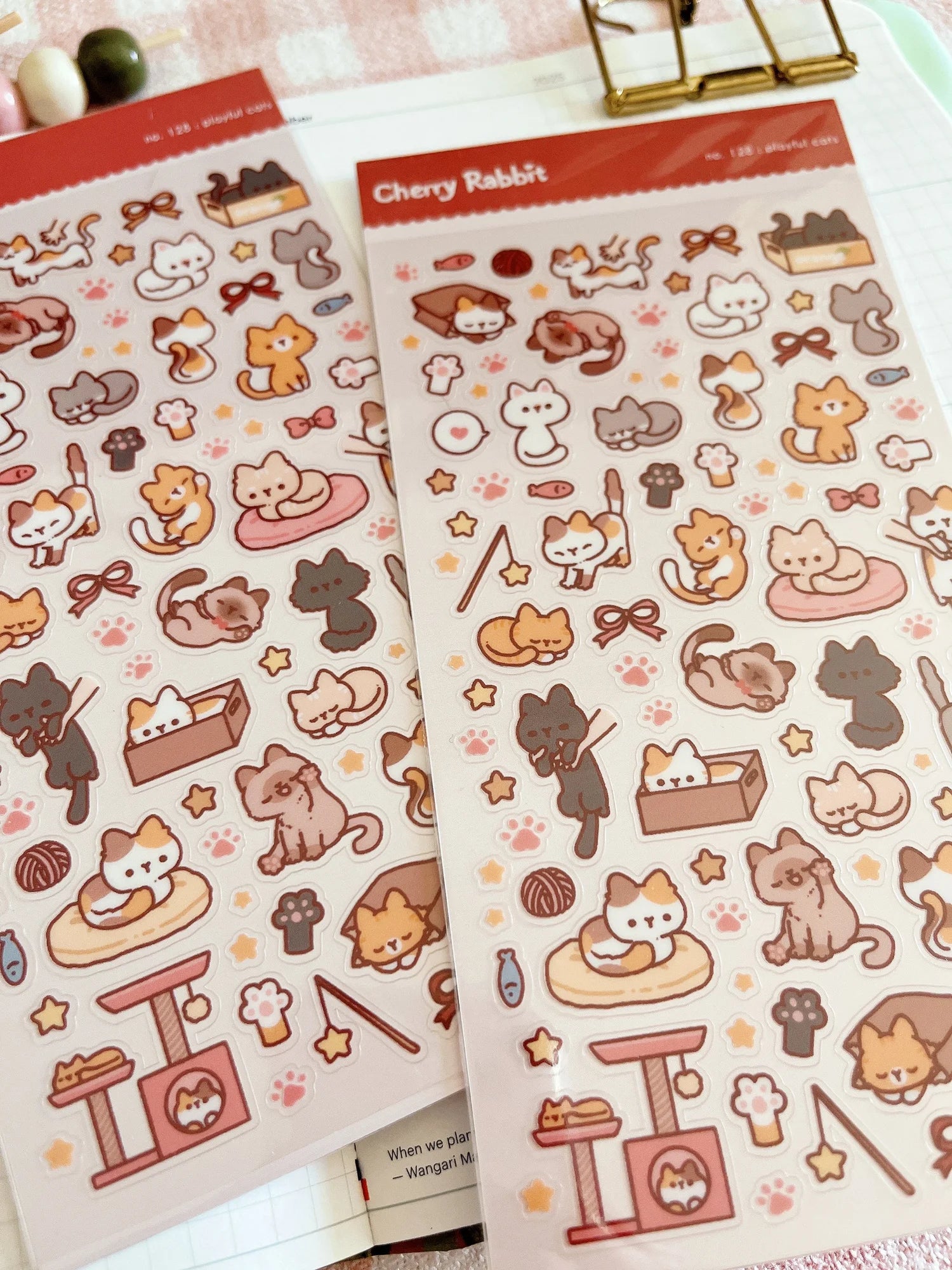 Playful Cats: Sticker Sheet