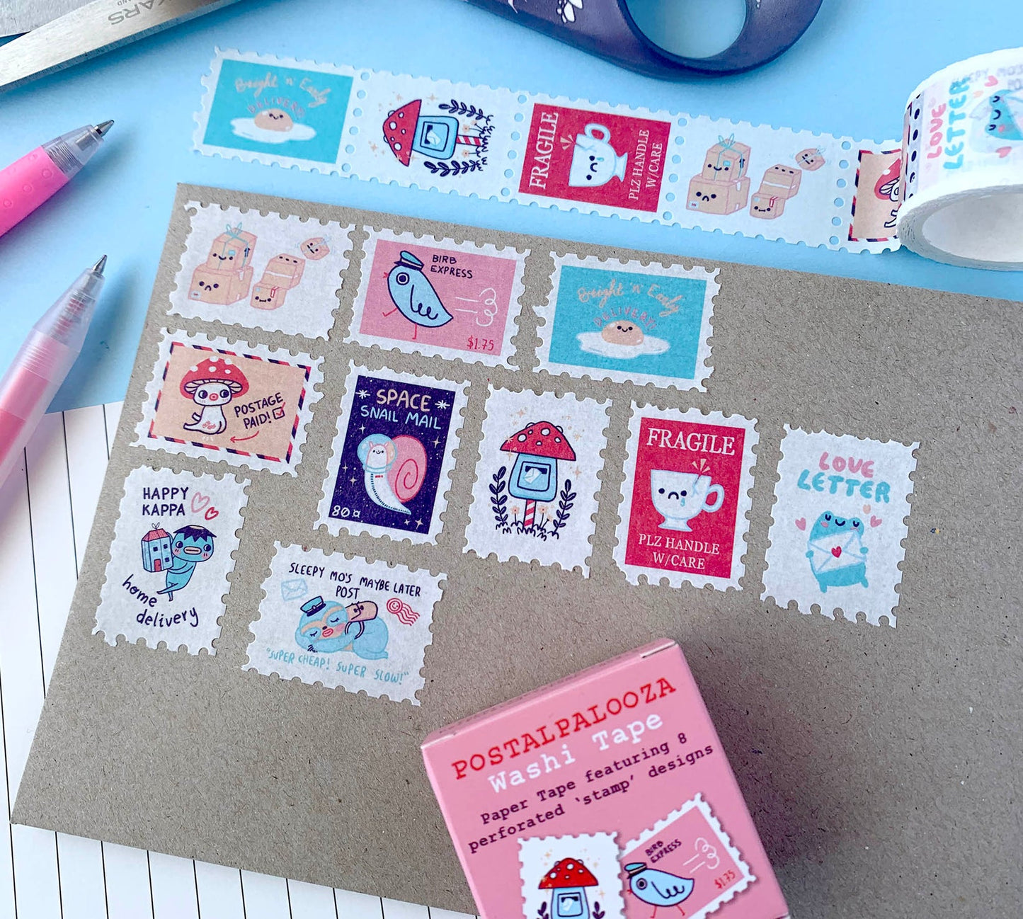 Postalpalooza Stamp Washi Tape