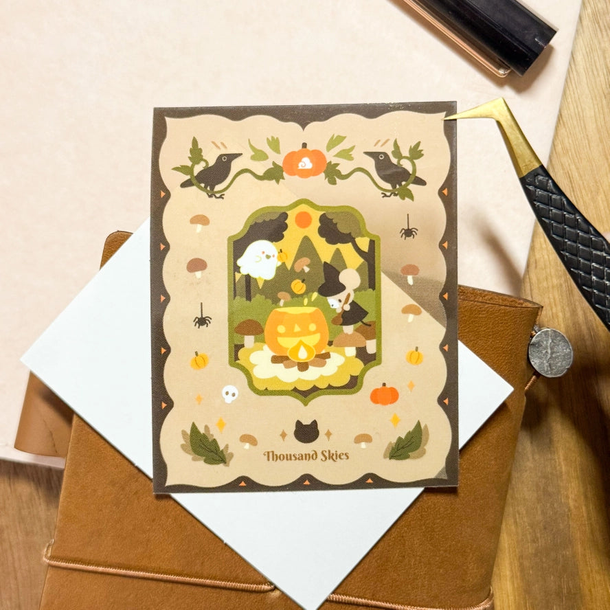 Pumpkin Stew Vinyl Sticker (Transparent)
