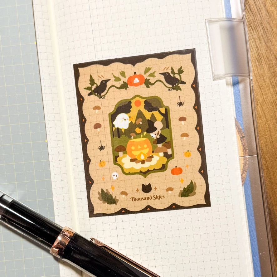 Pumpkin Stew Vinyl Sticker (Transparent)