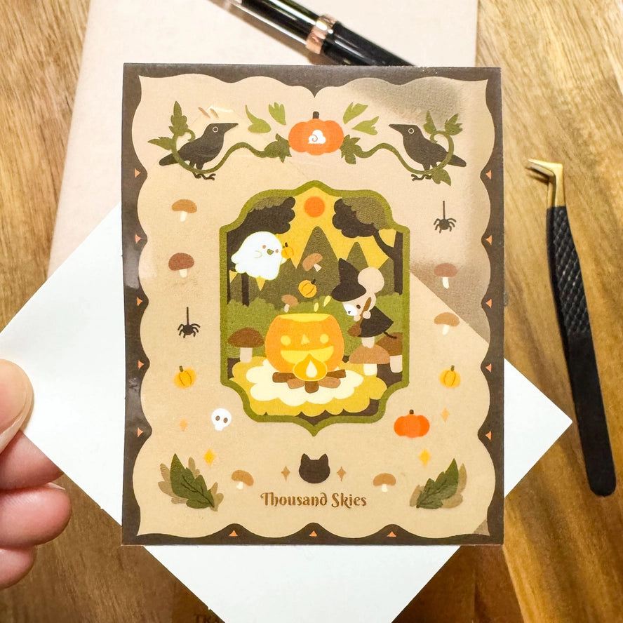 Pumpkin Stew Vinyl Sticker (Transparent)