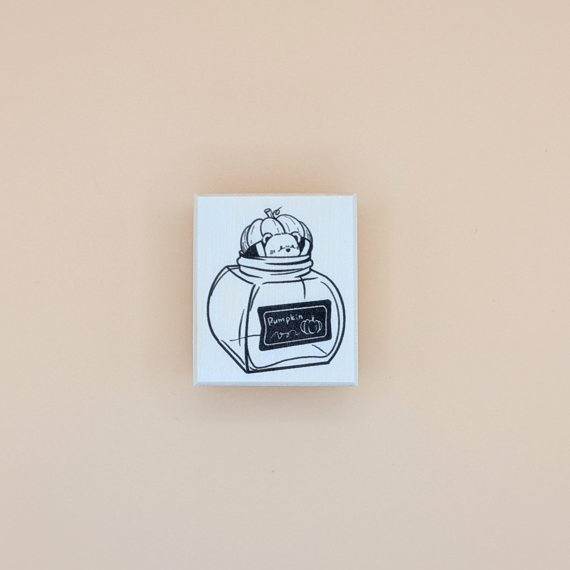 Pumpkin Teddy Stamp