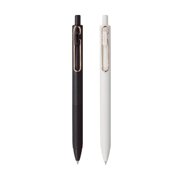 Uni-ball One Gel Pen - Black (Rose Gold Clip) - 0.5mm