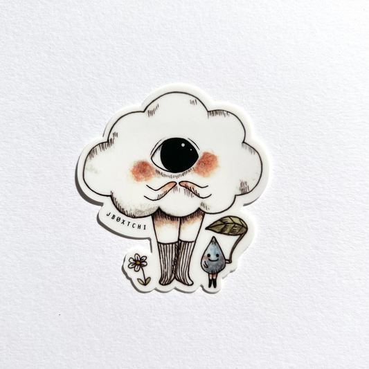Rain Cloud Die-Cut Sticker