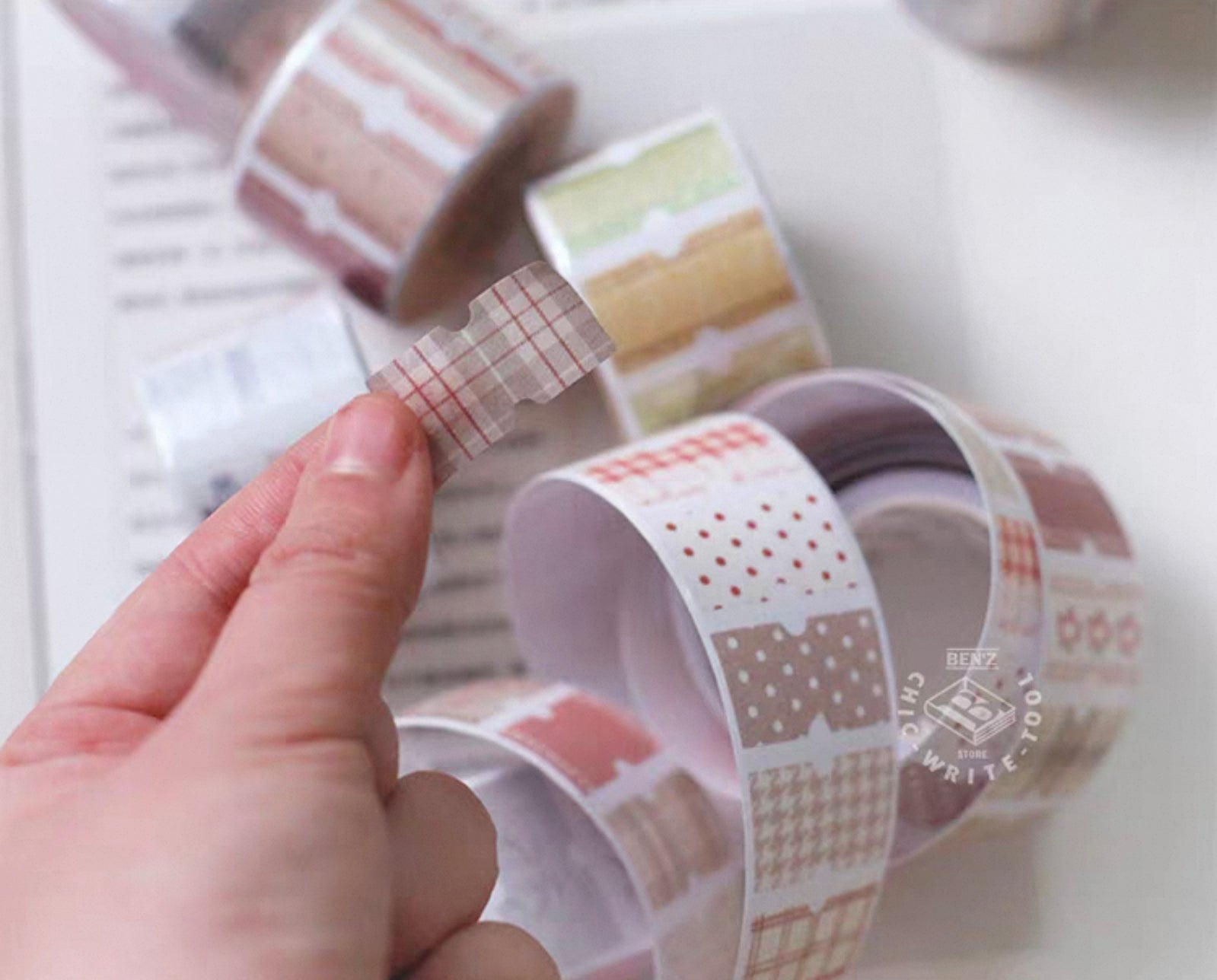 Candy Poetry - vintage book tab stickers