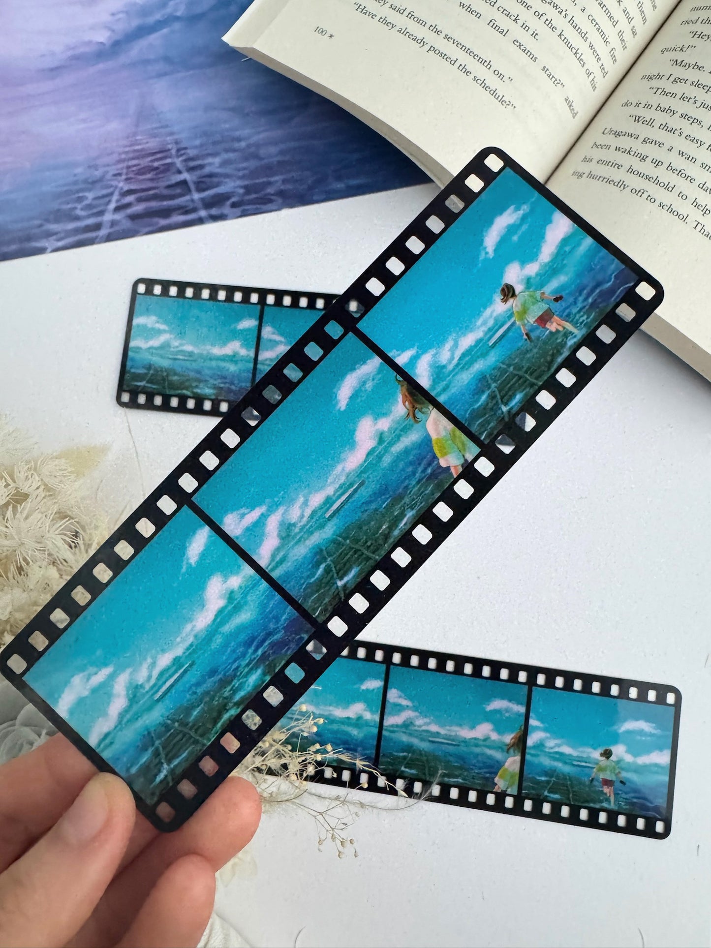 Ghibli Movie Reel Bookmarks - Water Train Tracks