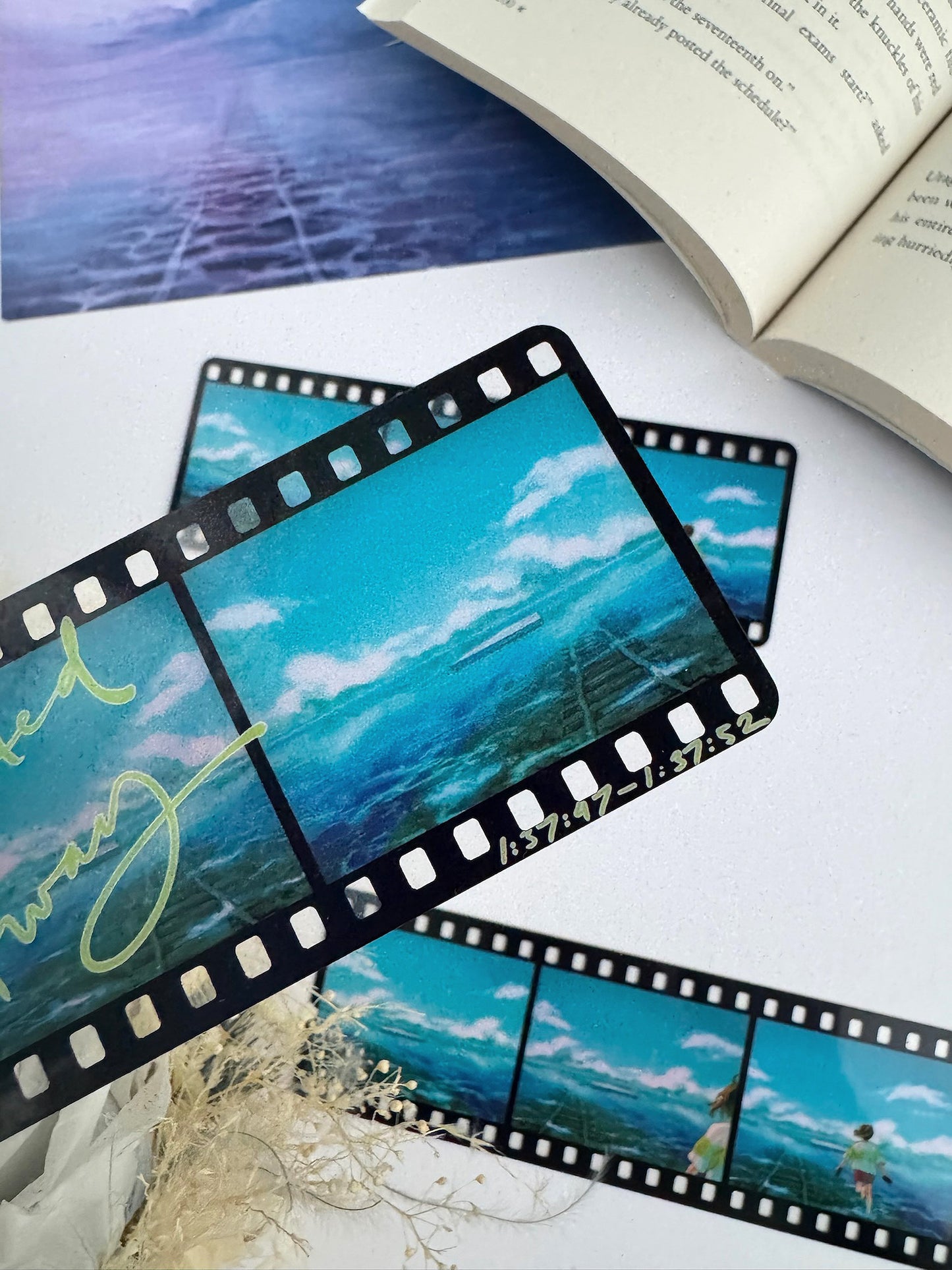 Ghibli Movie Reel Bookmarks - Water Train Tracks