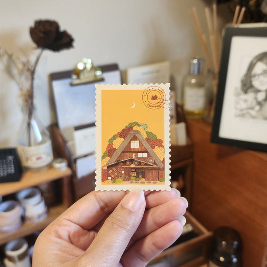 Shirakawa-go Memory Stamp Sticker