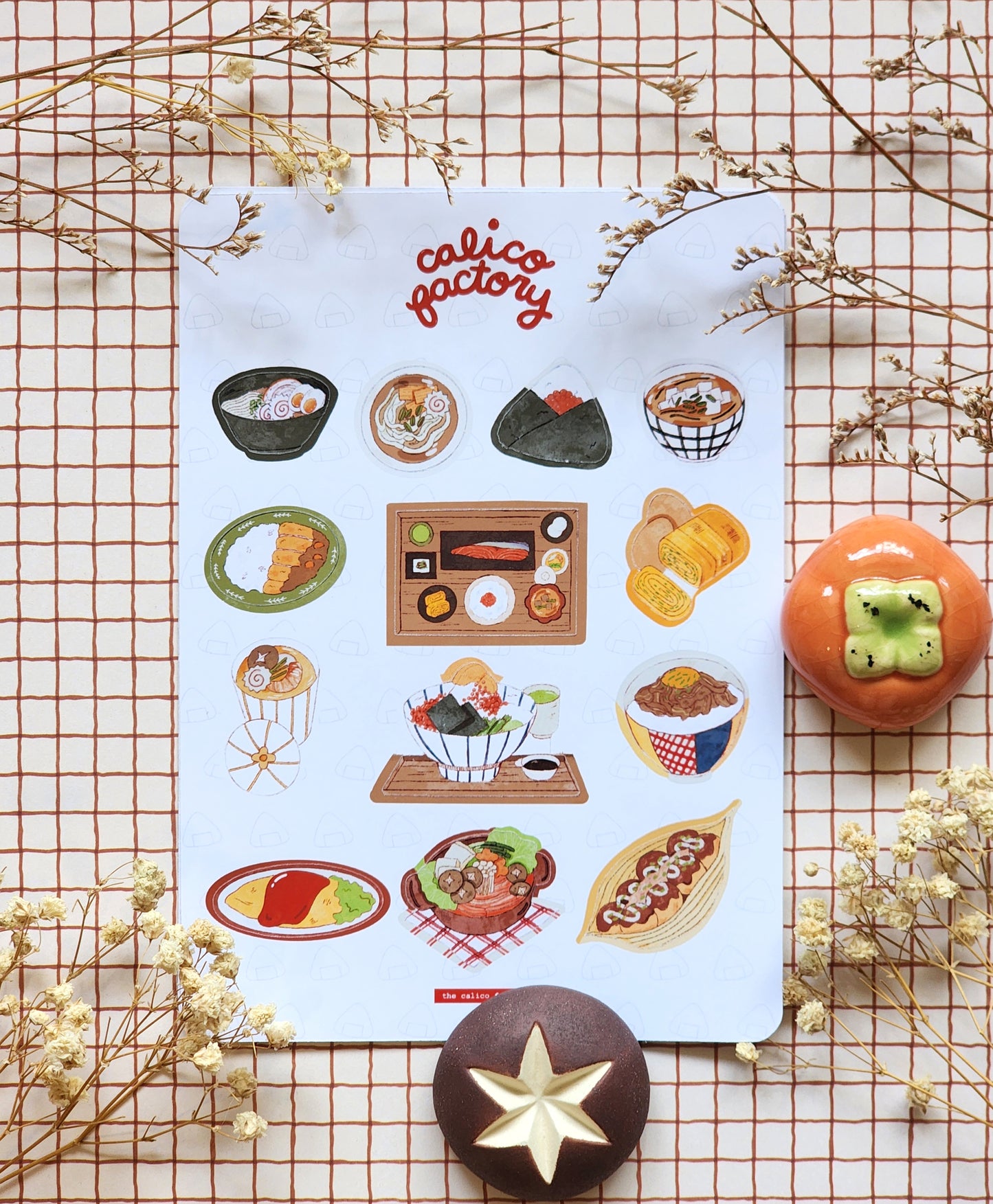 Japanese Food Sticker Sheet