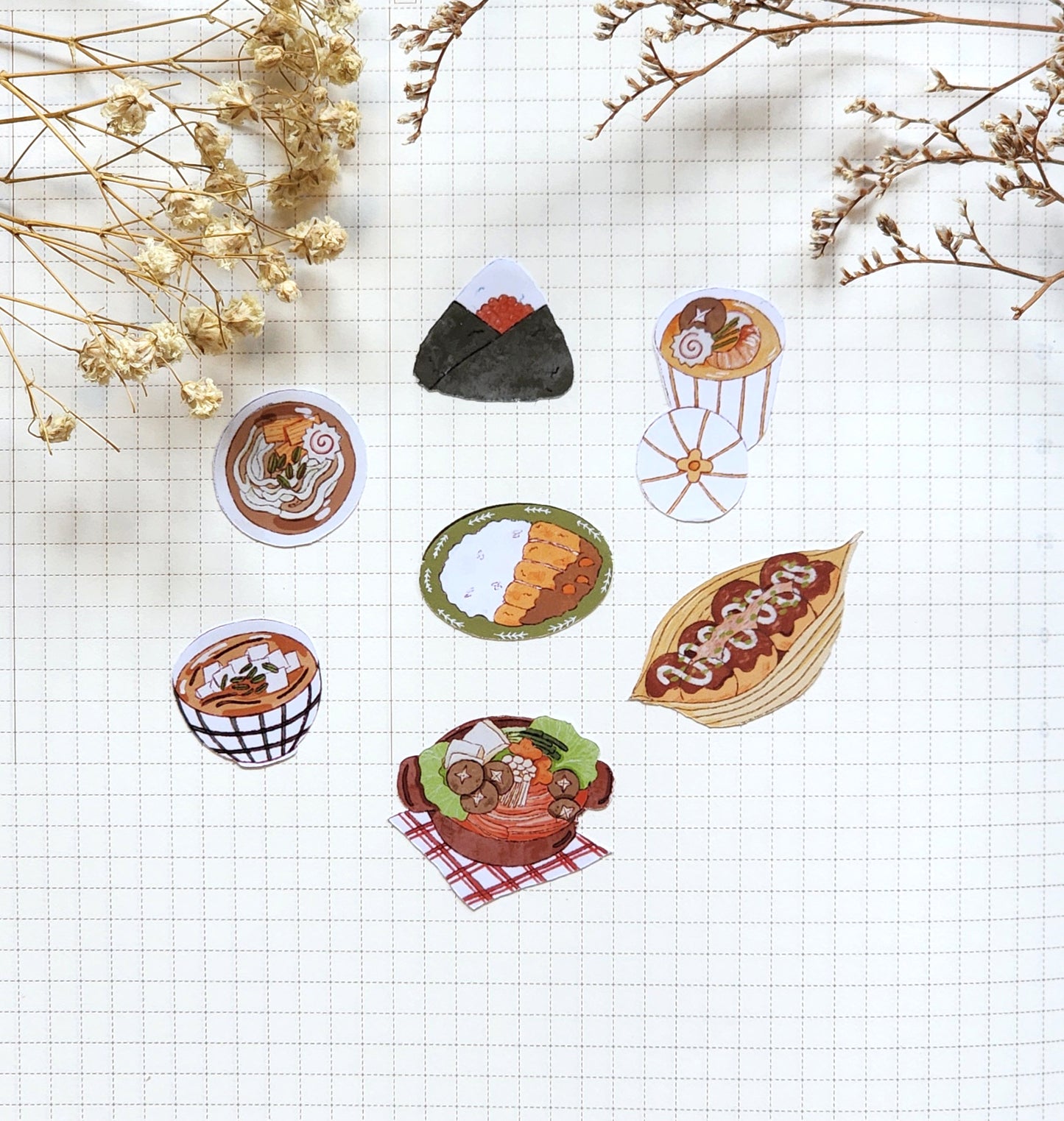 Japanese Food Sticker Sheet