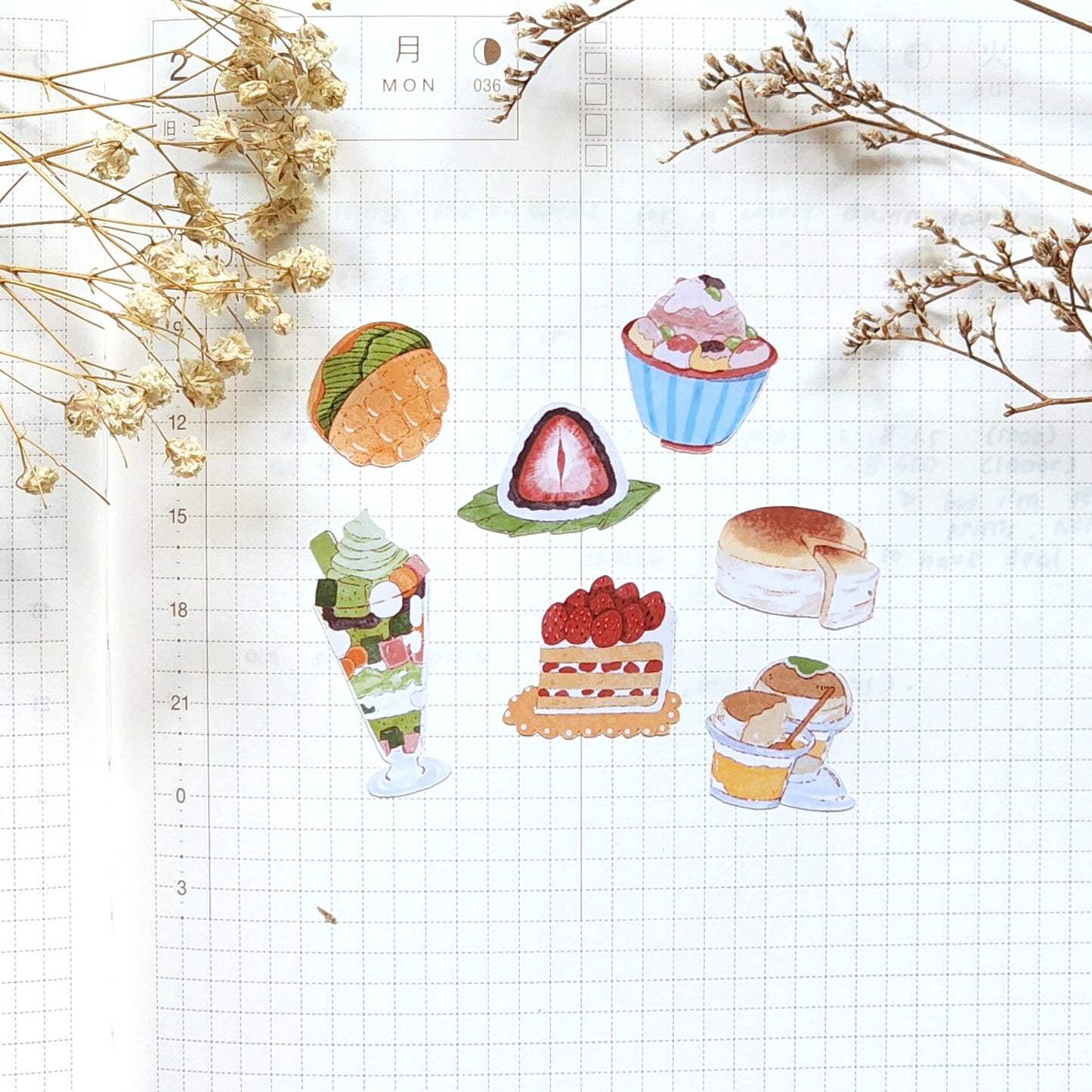 Japanese Sweets Sticker Sheet