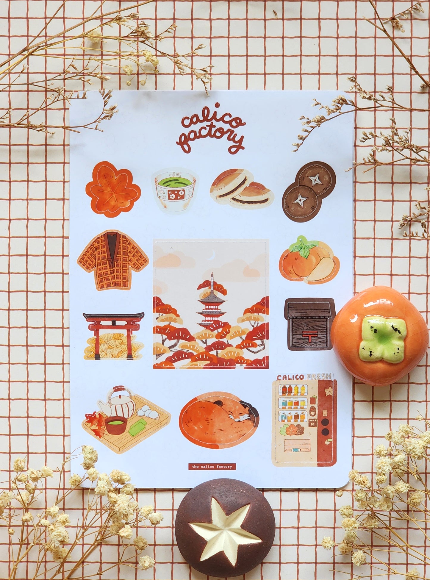 Autumn in Japan Memory Sticker Sheet