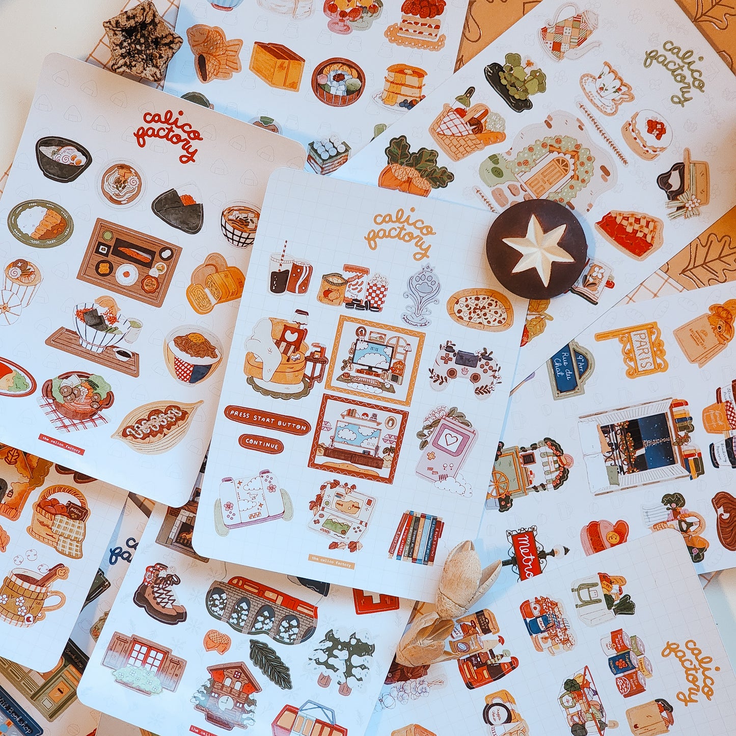 Japanese Sweets Sticker Sheet