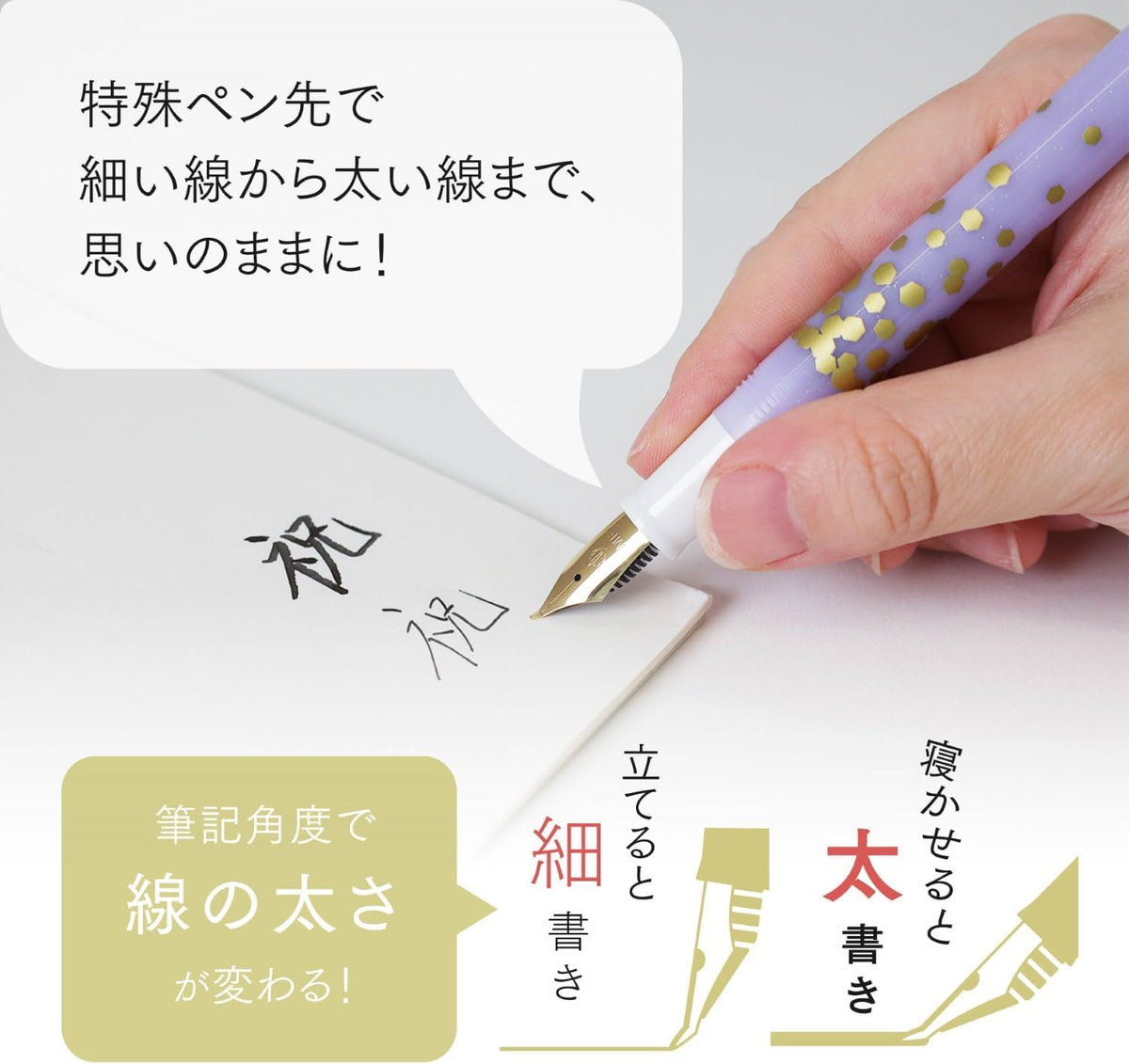 Fude DE Mannen Fountain Pen 30th Anniversary Limited Edition - Confetti Purple
