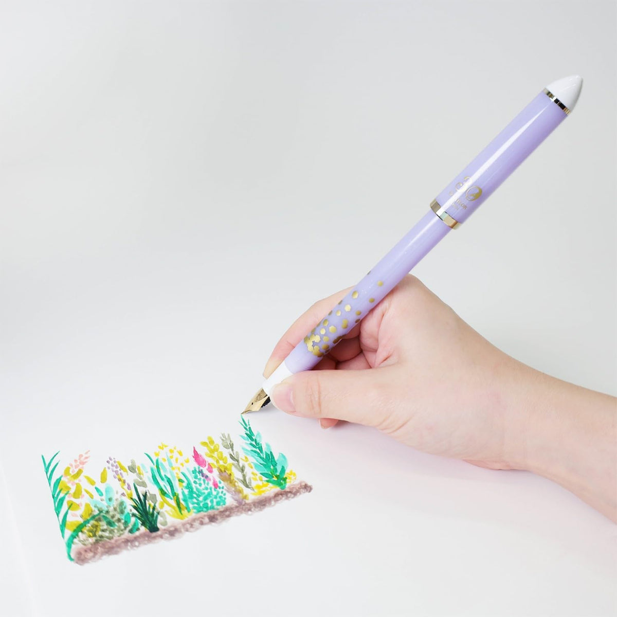 Fude DE Mannen Fountain Pen 30th Anniversary Limited Edition - Confetti Purple